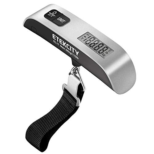 Etekcity Luggage Scale, Travel Essentials, Digital Suitcase Weight Scales for Travel Accessories, Hanging Baggage Scale wi...