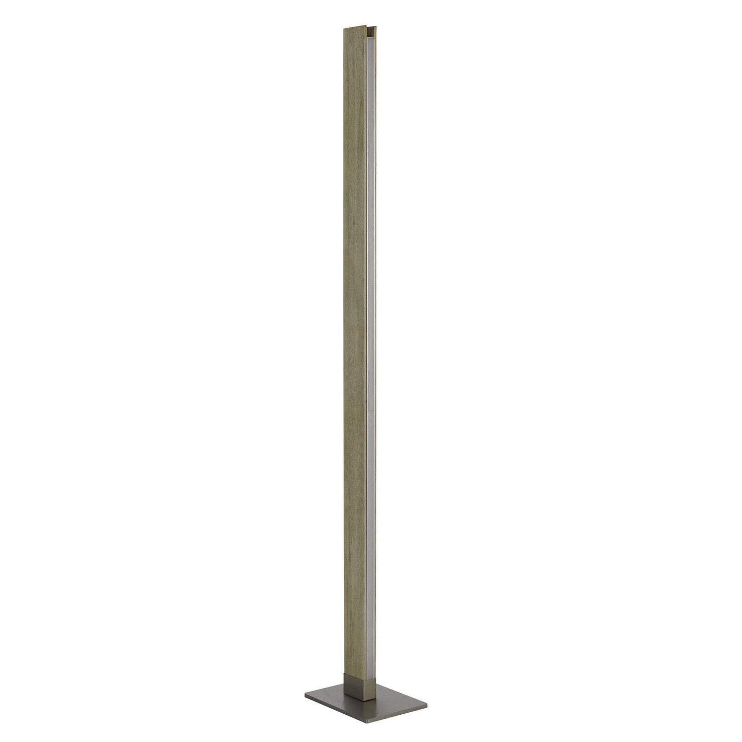 HomeRoots LED Floor Lamp, Traditional Shape, 61 in., Brown