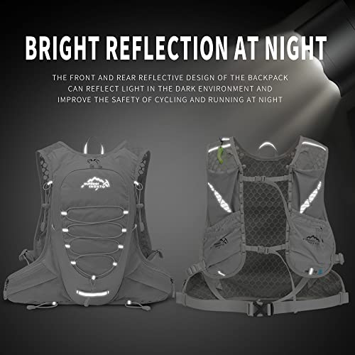 IX INOXTO Running Hydration Vest for Men Women Water Backpack for Running 3L Running Hydration Pack for Trail Running Mara...