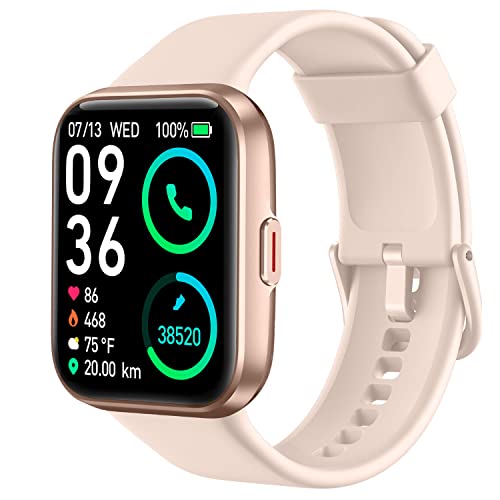 SKG V7 Pro Smart Watch for Women with Alexa & Bluetooth Calling, 1.69" Fitness Tracker with Heart Rate SpO2 Sleep Monitor,...