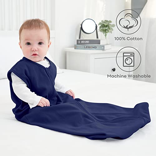 Yoofoss Baby Sleep Sack 6-12 Months Wearable Blanket for Babies 100% Organic Cotton 2-Way Zipper TOG 0.5 Toddler Sleeping ...