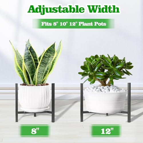 Airpark Plant Stand Indoor Adjustable, Metal Modern Plant Stands, Heavy Duty Stable Plant Pot Flower Holder Indoor Outdoor...