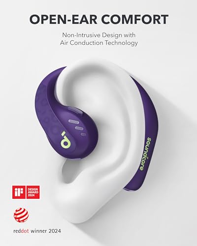 Soundcore by Anker AeroFit Pro Open-Ear Headphones, Ultra Comfort, Secure Fit, Ergonomic Design, Rich Sound with LDAC, Blu...