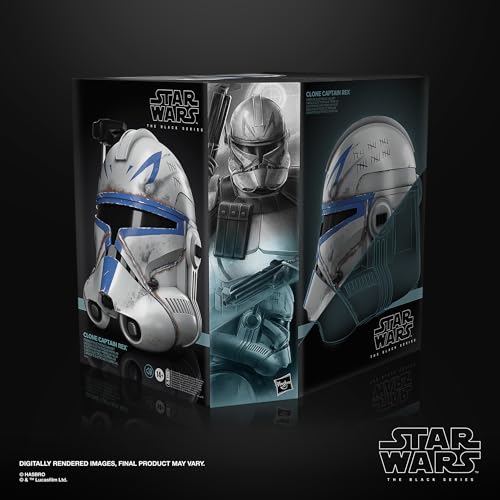 STAR WARS The Black Series Clone Captain Rex Premium Electronic Helmet, Ahsoka Adult Roleplay Item, Ages 14 and Up