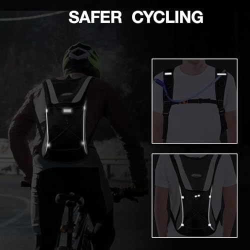 KUYOU Running Hydration Vest - Lightweight Insulated Hydration Backpack with 2L Water Bladder, Adjustable Chest Straps and...