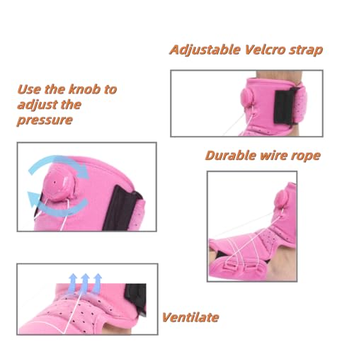 LUCKIEST MAP Night Foot Stretching Strap&Daily Arch Support Insoles Set For Plantar Fasciitis Foot Drop Pink
