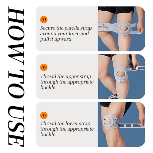Relieflex Knee Brace for Women Men | Pain Relief Adjustable Patellar Tendon Support Sleeves Brace Knee Joint Strap for Hik...