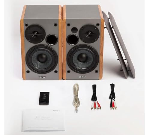 Edifier R1280T Powered Bookshelf Speakers - 2.0 Active Near Field Studio Monitor Speaker - Wooden Enclosure - 42 Watts RMS...