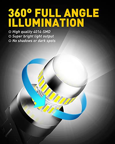 AUXITO 3157 LED Bulb White, Super Bright 3156 3056 3057 4157 3047 4057 3457 4114 LED Bulb for Backup Reverse Tail Brake DR...