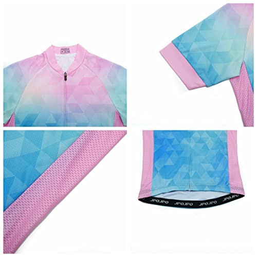 Cycling Jersey Women, Road & Mountain Ladies Bike Shirt, Bicycle Biking Tops S-3xl