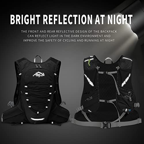 IX INOXTO Running Hydration Vest for Men Women Water Backpack for Running 3L Running Hydration Pack for Trail Running Mara...