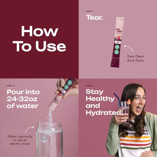 VitaWild Immunity + Hydration Electrolyte Drink | Elderberry & Zinc Immune Support Hydration Packets | Vitamin C 1000mg | ...