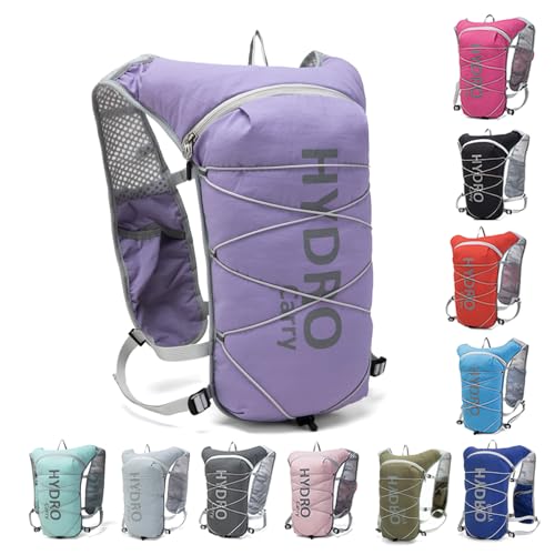 Lightweight Running Vest for Women and Men Hydration Backpack Pack with 1.5L Water Bladder Bag for Hiking Trail Running Ge...