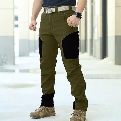 Mens Work Cargo Pants Lightweight Waterproof Ripstop Quick Dry Casual Pants Trendy Comfort Loose Fit Athletic Hiking Trousers