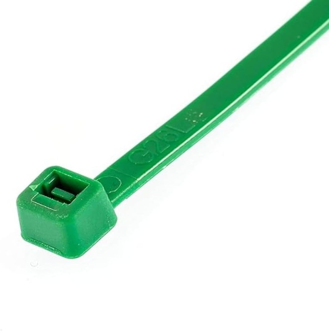 GTSE 12 Inch Green Zip Ties, 100 Pack, 40lb Strength, UV Resistant Long Nylon Cable Ties, Self-Locking 12" Tie Wraps