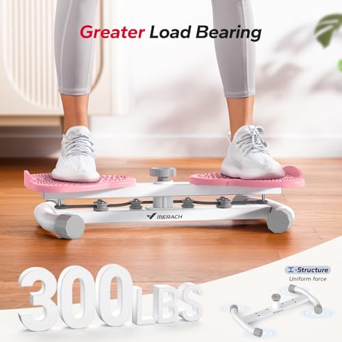 MERACH Waist Twister Machine Exercise, Ab Twist Board with 300 lbs Weight Capacity, Abs Workout for Slim Waist and Core Ab...