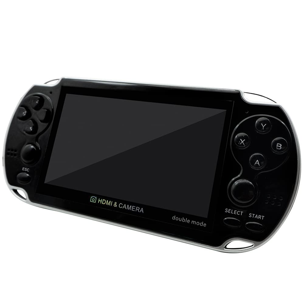 DREAMHAX X7 Plus Handheld Game Console , Preload 10000 Games Portable Video Games Support HDMI Output & Double Player Classic Arcade Retro Game Player (4.3" Screen Black)