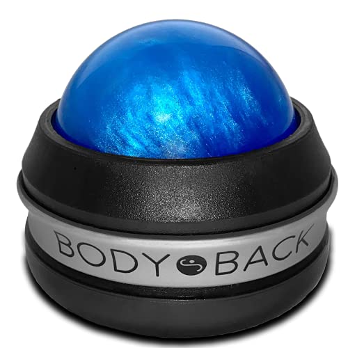 Body Back Manual Massage Roller Ball | Deep Tissue Roller & Lacrosse Ball - Hand Held Massager for Sore Muscles & Joint Pa...
