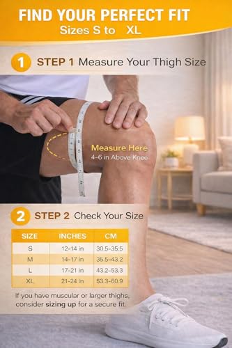 KNEEBRIGHT Light Hinged Knee Brace for Women, Strong Adjustable Compression Knee Brace for Men, Quick Wrap Around Patella ...