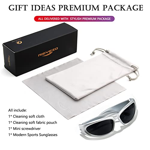 AIEYEZO Y2K Sunglasses Womens Mens Wrap Around Sports Sun Glasses Fashion Oval Thick Frame Ladies Shades
