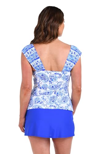 Maxine of Hollywood Women's Cap Sleeve Tankini Swimsuit Top
