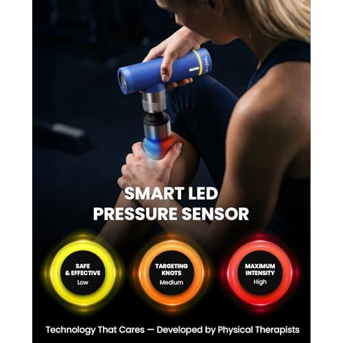 BOB AND BRAD A7 Pro Massage Gun with Heat & Cold Therapy for Back Pain & Recovery - 11mm Deep Tissue, Portable Quiet Handh...