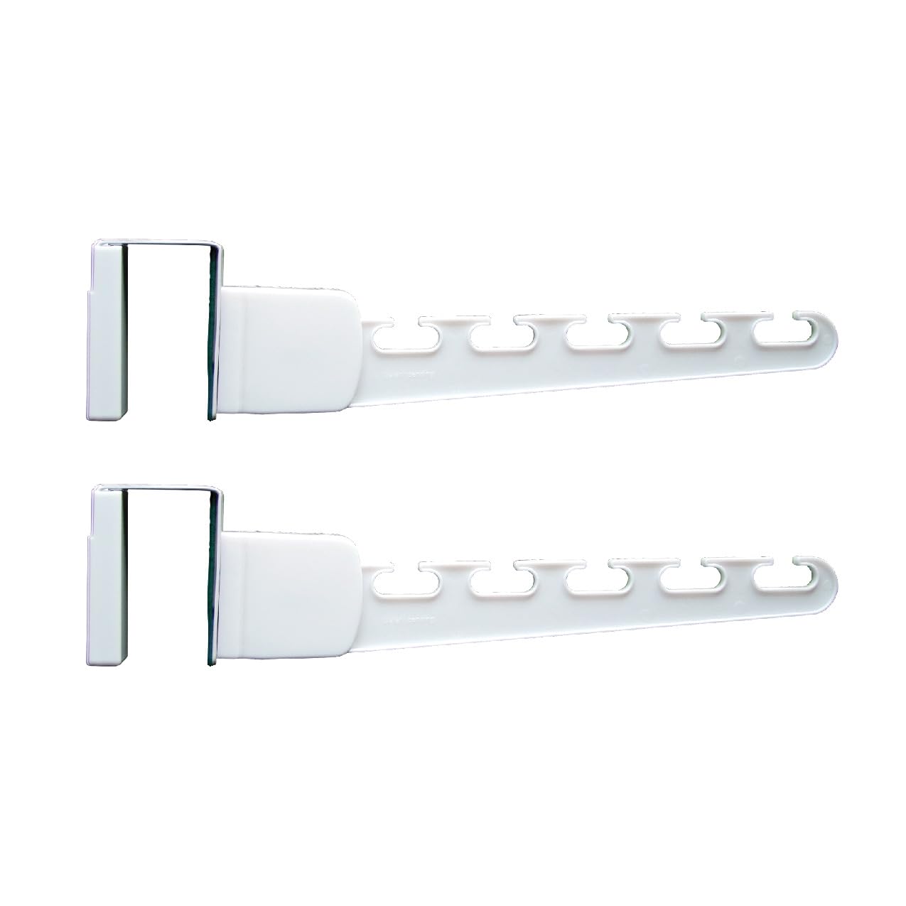 Wonder Hanger Over The Door 2-Pack Organizer for Clothes Hangers, Space-Saving Cascading Hanger Hooks, White