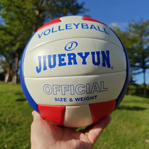 JIUERYUN Volleyball, Waterproof Indoor Outdoor Volleyball for Beach Game Gym Training (Official Size 5)