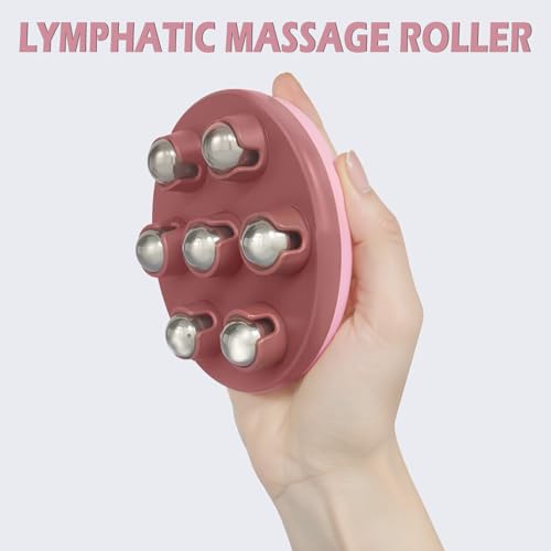 iunxkmi Lymphatic Massage Roller for Cellulite Remover Body Sculpting - Handheld Cellulite Massage Tool for Body Bloat Blo...