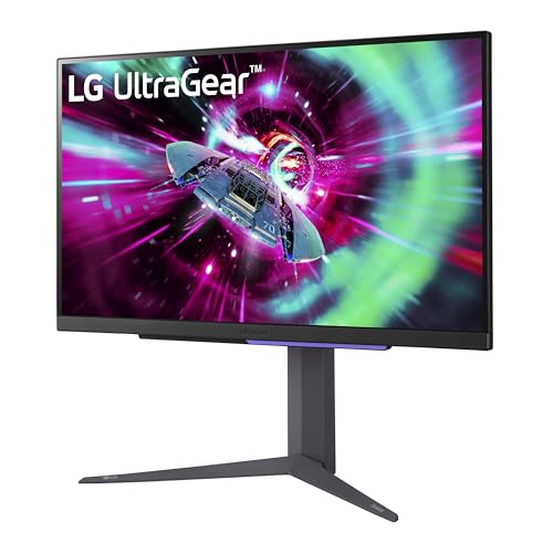 LG 27" UltraGear 4K UHD (3840x2160) Gaming Monitor, 144Hz, 1ms, VESA DisplayHDR 400, G-SYNC and AMD FreeSync Premium, HDMI 2.1, DisplayPort, 4-Pole HP Out DTS HP:X, Tilt/Height/Pivot Stand, Black