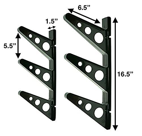 StoreYourBoard Ski Rack – Heavy-Duty Horizontal Ski Wall Mount & Snowboard Wall Mount for Garage Wall Shelving - Snowboard...