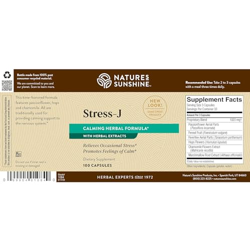 Nature's Sunshine Stress-J 100 Capsules