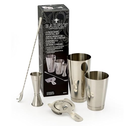 Barfly M37101 Basics Cocktail Set, 5-Piece, Stainless Steel