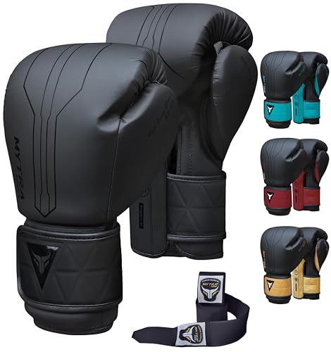 Mytra Fusion Boxing Gloves Included with Free Hand Wraps Punching Gloves MMA Training Muay Thai Gloves Men & Women Kickbox...
