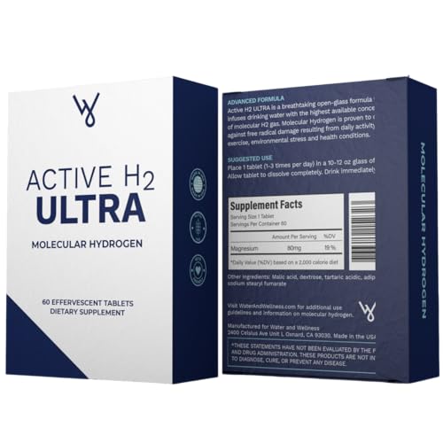 Active H2 Ultra Hydrogen Water Tablet - Optimize Health, Support Immunity, and Balance Antioxidants with Benefits of Molec...