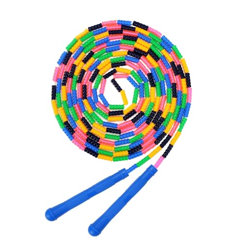 Dutch Jump Rope 16 FT 1 Pack/2 Pack, Long Soft Beaded Jump Rope, Adjustable Segmented Skipping Rope for Kids Adults, Multi...