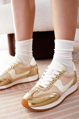 Project Cloud Fashion Sneakers for Women 2026 – Lightweight Lace-Up Shoes for Women with Memory Foam Insoles – Trendy Wome...