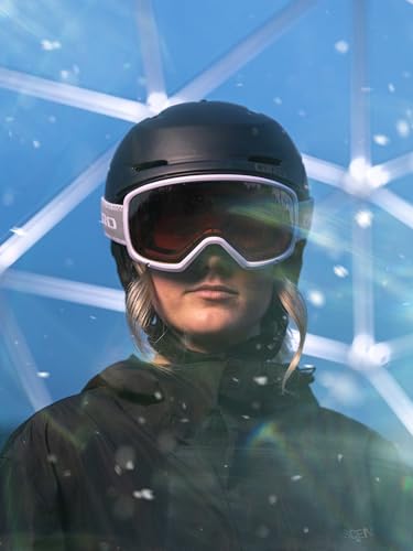 Giro Women's and Youth Millie Ski and Snowboard Goggles - Hedge Green Linocut Strap with Vivid Emerald Lens