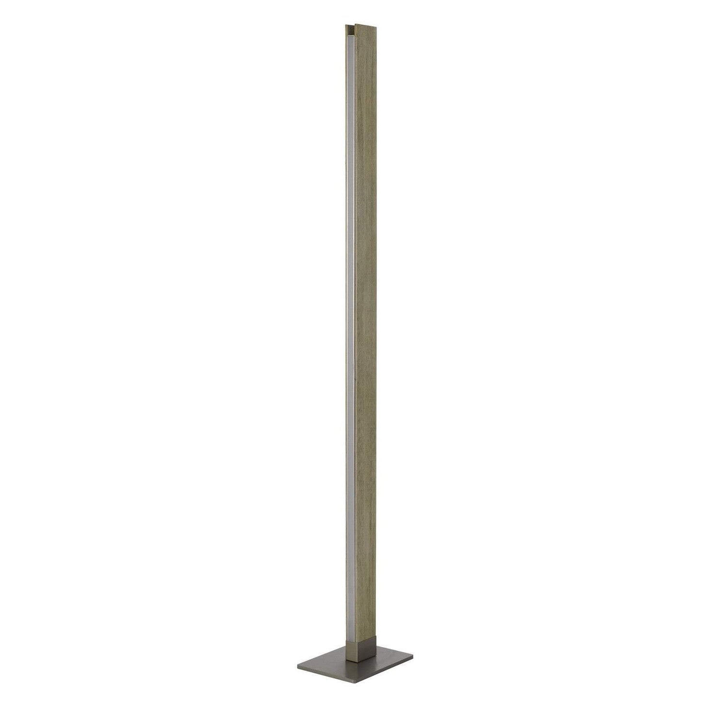 HomeRoots LED Floor Lamp, Traditional Shape, 61 in., Brown