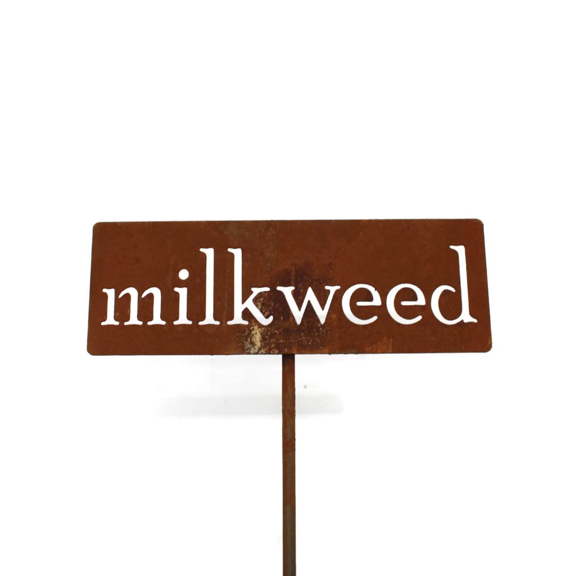 Classic Metal Garden Markers 19 Inches Tall (milkweed, Naturally Rusted)