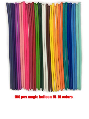 KADBANER 260Q Long Balloons 100 Pack latex balloons Graduation Wedding Reunion Party Birthday