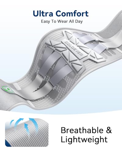Medical-Grade Back Brace for Women Lower Back Pain Relief [Ultra Breathable & Stronger Support] Back Support Brace with Ad...