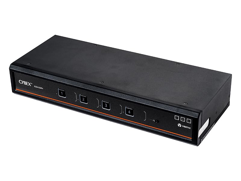 Vertiv Avocent Cybex Sc900 Secure Desktop Kvm Switch, Dual Head Monitor, 4 Port, Universal Display Port, Common Access Card (Cac