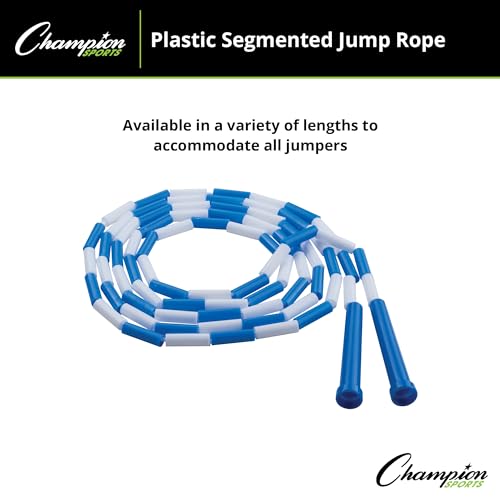 Champion Sports Plastic Segmented Jump Ropes – 7 to 16 ft Lengths – Fun, Durable Ropes for All Ages, Available in Multiple...