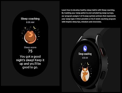 SAMSUNG Galaxy Watch 4 46 mm Smartwatch w/Bonus Band (White), ECG Monitor Tracker for Health, Fitness, Running, Sleep Cycl...