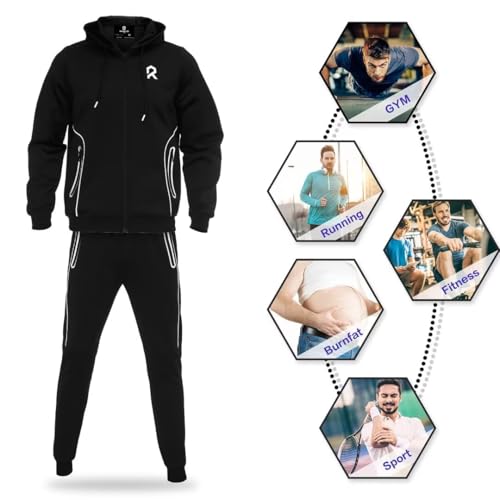 R RAMBLER 1985 Men's Tracksuit Active fashion Hoodie outifts zip sweatsuit set jogger sportswear