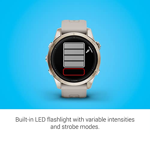 Garmin epix Pro (Gen 2) Sapphire Edition, 42mm, High Performance Smartwatch, Advanced Training Technology, Built-in Flashl...