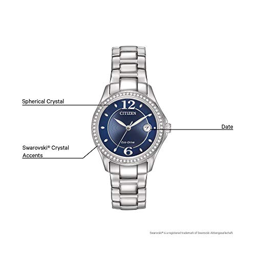 Citizen Women's Eco-Drive Dress Classic Crystal Watch in Stainless Steel