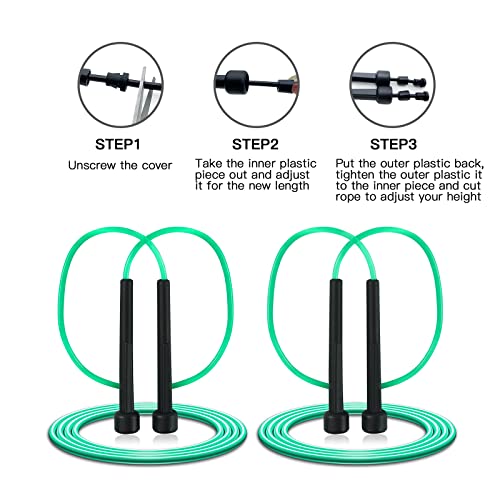 VIIBASE 10 Pack PVC Jump Rope for Cardio Fitness - Versatile Adjustable Skipping Rope for Women Men Kids, Speed Jump Rope ...
