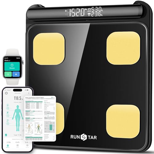 RunStar Smart Scale for Body Weight FSA&HSA Eligible, 8-Electrode Digital Bathroom Scale with BMI, Body Fat Percentage & M...